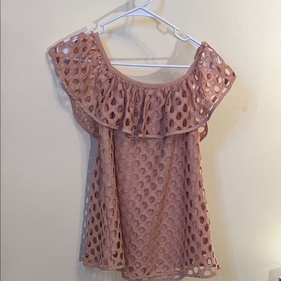 Pink Ruffled Relaxed Blouse - Picture 1 of 3